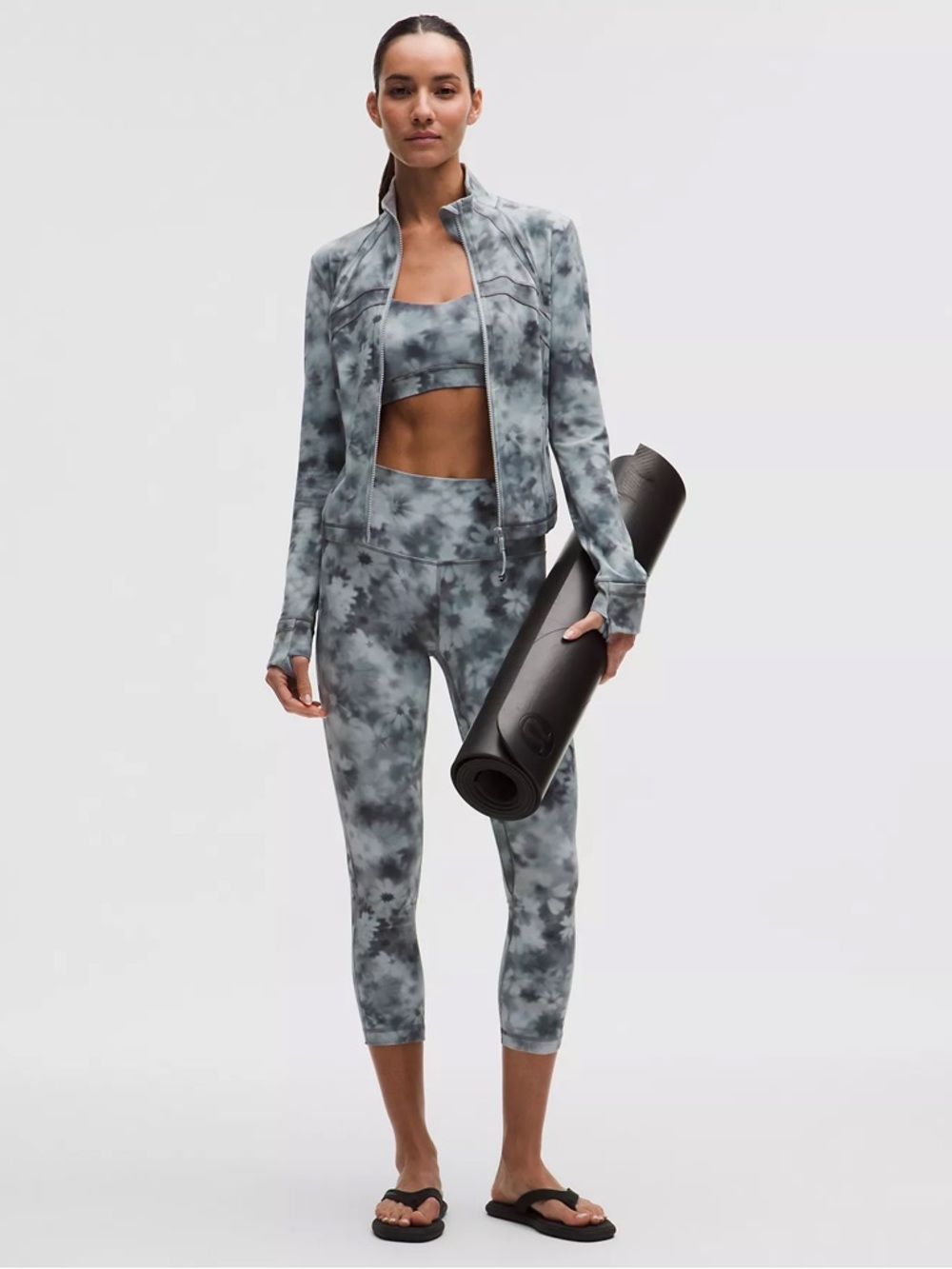 Lululemon Align High Rise Crop 23” Meadow Haze Grey Multi 2